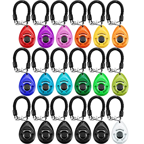 Frienda 18 Stück Hundetraining Clicker, Haustier Verhaltenstraining Clicker mit Handschlaufe für Hunde Katzen Welpen Vögel Pferde Frienda 18 Stück Hundetraining Clicker, Haustier Verhaltenstraining Clicker mit Handschlaufe für Hunde Katzen Welpen Vögel Pferde von Frienda