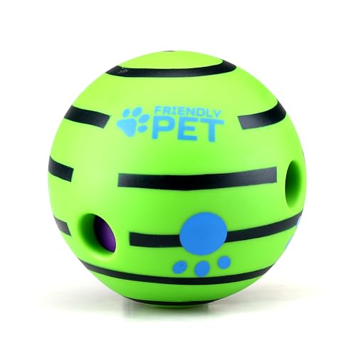 Friendly Pet Wackelball, interaktives Hundespielzeug, lustiges Kichern, wenn gerollt oder geschüttelt wird von Friendly Pet