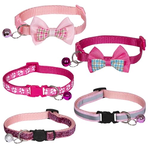 Friendly Whiskers Combo Katzenhalsbänder 3 Pack Blue Blazer Kätzchen Halsbänder 5 Pink Attack Katzenhalsbänder 3 Lila Herz Katzenhalsbänder Breakaway Katzenhalsbänder & Schnalle Katzenhalsbänder (Pink Friendly Whiskers Combo Katzenhalsbänder 3 Pack Blue Blazer Kätzchen Halsbänder 5 Pink Attack Katzenhalsbänder 3 Lila Herz Katzenhalsbänder Breakaway Katzenhalsbänder & Schnalle Katzenhalsbänder (Pink von Friendly Whiskers