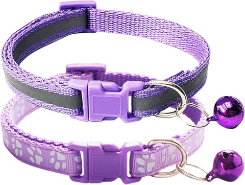 Friendly Whiskers Katzenhalsband mit Glöckchen und Hundehalsbändern für kleine Hunde, 2 Stück Friendly Whiskers Katzenhalsband mit Glöckchen und Hundehalsbändern für kleine Hunde, 2 Stück von Friendly Whiskers