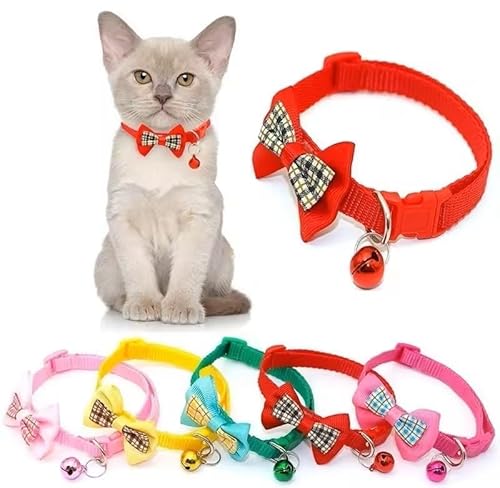 Halsband mit Fliege für Katzen, 4 Stück. Verwendung als Kätzchenhalsband, männliche Katzenhalsband oder Katzenhalsband für Mädchen. Katzenhalsband mit Schleife wird sicherlich auffallen. Verfügbare Halsband mit Fliege für Katzen, 4 Stück. Verwendung als Kätzchenhalsband, männliche Katzenhalsband oder Katzenhalsband für Mädchen. Katzenhalsband mit Schleife wird sicherlich auffallen. Verfügbare von Friendly Whiskers