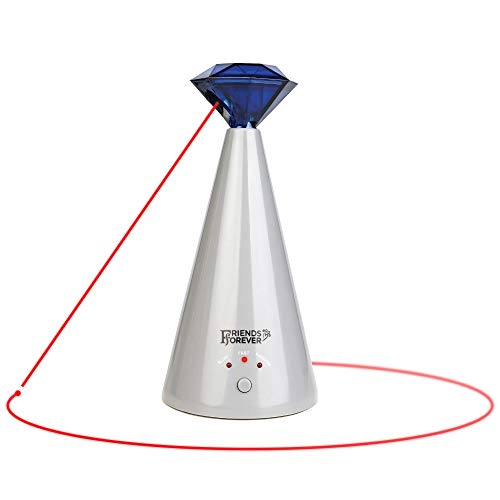Friends Forever Interaktives Laser-Katzenspielzeug - Automatischer drehbarer Laserpointer für coole Katzen, elektronisches Spielzeug für stimulierende Übung, batteriebetriebener Auto-Lazer, 3-Geschwindigkeitsmodus, blau Friends Forever Interaktives Laser-Katzenspielzeug - Automatischer drehbarer Laserpointer für coole Katzen, elektronisches Spielzeug für stimulierende Übung, batteriebetriebener Auto-Lazer, 3-Geschwindigkeitsmodus, blau von Friends Forever
