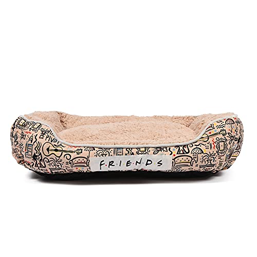 Friends TV Show City Doodle Cuddler Dog Bed | Durable Washable Dog Bed from Warner Bros Friends, Friends TV Show Merchandise for Dogs | Elevated Dog Bed, Dog Mat, Pet Bed, Friends Dog Bed von Friends the TV Show