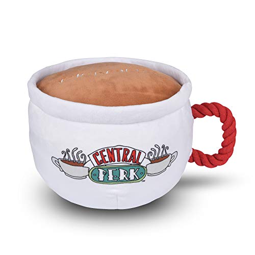 Friends the TV Show Central Perk Coffee Mug Plush Dog Toy with Rope Handle | 12-Inch Cute Squeaky Toy for All Dogs | Stuffed Dog Toys with Squeaker, Friends Memorabilia von Friends the TV Show
