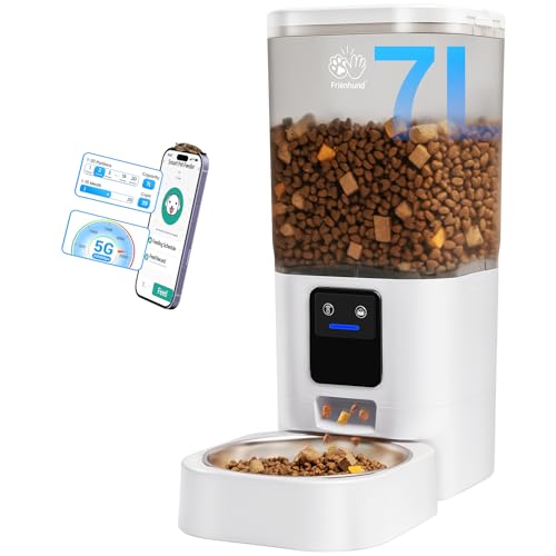 5G WiFi Futterautomat Katze: Futterspender Katze mit APP-Steuerung,Futterautomat Hund mit 7L Katzenfutter-Vorratsbehälter, Katzenfutter Automat mit Alexa für Mehrere Haustiere 5G WiFi Futterautomat Katze: Futterspender Katze mit APP-Steuerung,Futterautomat Hund mit 7L Katzenfutter-Vorratsbehälter, Katzenfutter Automat mit Alexa für Mehrere Haustiere von Frienhund