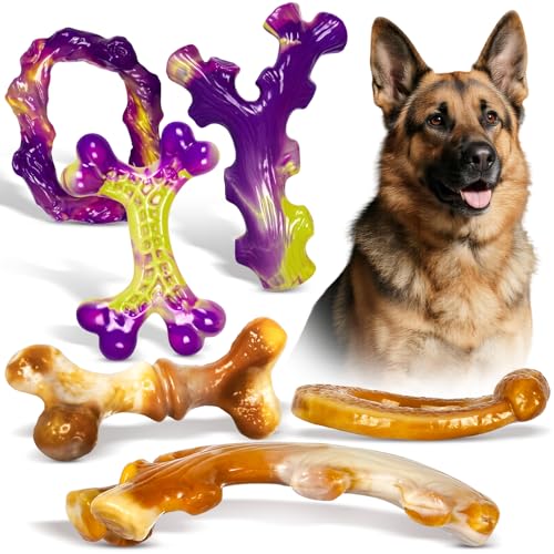 Frienhund Unzerstörbares Hundespielzeug für aggressive Kauer, robuster Nylonknochen für große Hunde, Hundespielzeug für aggressive Kauer, große Rassen, gemischtes Sonderausgabe-Set, 6 Stück Frienhund Unzerstörbares Hundespielzeug für aggressive Kauer, robuster Nylonknochen für große Hunde, Hundespielzeug für aggressive Kauer, große Rassen, gemischtes Sonderausgabe-Set, 6 Stück von Frienhund
