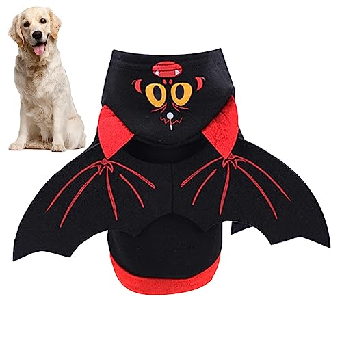 Cat Bat Wings Suit - Halloween Cat Bat Wings Suit Costume for Pet Dog - Halloween Bat Cosplay Puppy Clothes, Halloween Dog Cloth for Dog Cat Role Playing Frifer von Frifer