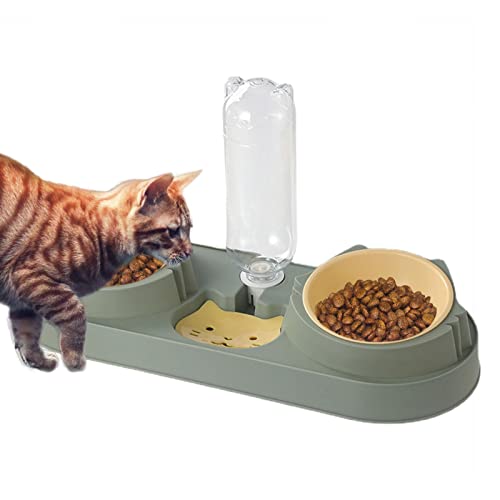 Frifer Automatische Tränke, doppelte Schüsseln für Hunde und Katzen – Mehrzweck-Geschirr für Hunde, Katzen und Kaninchen von Kleiner oder mittlerer Größe von Frifer