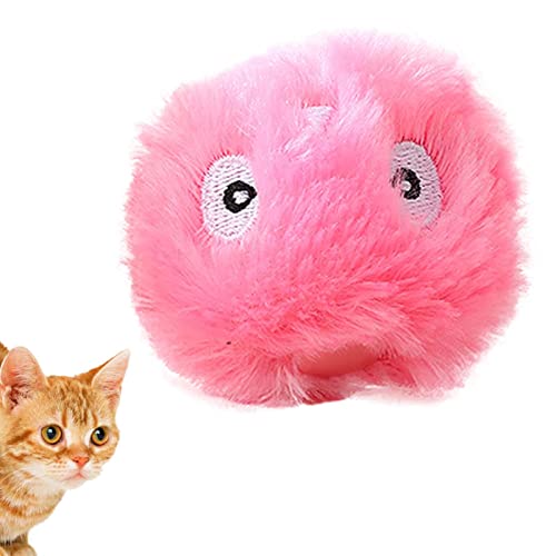 Frifer Interaktiver Ball für Katzen, Katzenzubehör für drinnen mit Tier, weiche Bälle für Kätzchen, leicht, interaktiv, Plüschbälle von Frifer
