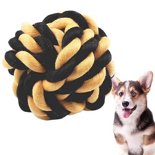 Frifer Seile für Hunde | Kauspielzeug für Hunde aus natürlicher Baumwolle,Unzerstörbares natürliches Baumwollseil, Tauziehen-Hundezugseil, Hundebissseil, Hundekauspielzeug, Robustes Seil-Kauspielzeug von Frifer