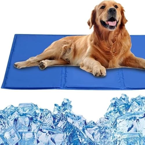 Kühlmatte für Hunde und Katzen 90×50 cm – selbstkühlend, faltbar, ungiftig, ideal für Sommer, Reisen, Auto, Garten – rutschfest & leicht zu reinigen | PAWCHILL von Frilla