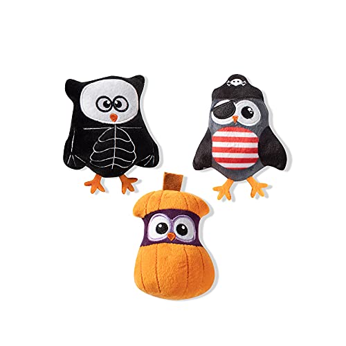 Fringe Studio Mini-Hundespielzeug-Set, Eule-O-Ween, 3er-Set (289404), Mehrfarbig von Fringe Studio