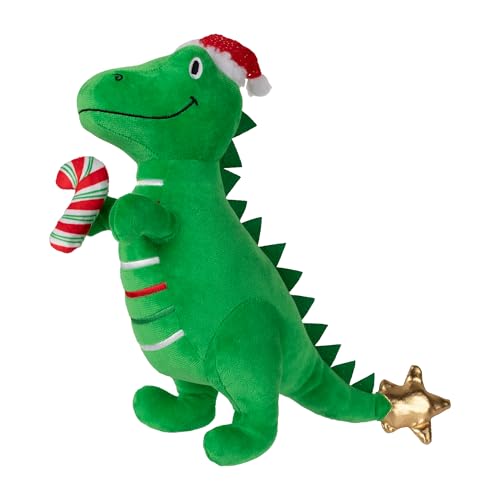Fringe Studio „REX-Mas IST DA!“ Grüner Rex Plüsch-Hundespielzeug, PetShop-Kollektion (314629) von Fringe