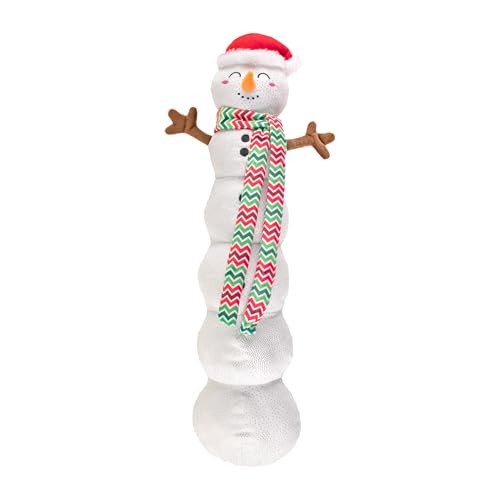 Fringe Studio „Snowball Party“ Großer Schneemann-Plüschtier für Hunde, 56 cm hoch, PetShop-Kollektion (728030) von Fringe