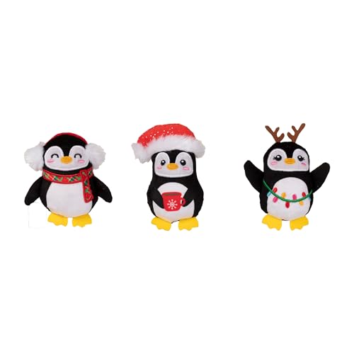 Fringe Studio „Waddle Squad“ Pinguine-Plüschtier für Hunde, 3-teilig, PetShop-Kollektion (662195) von Fringe