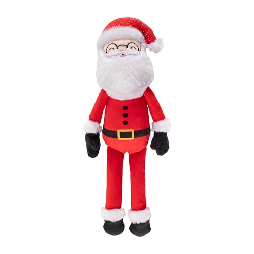 Fringe Studio „ZU DEN SCHORNSTEN!“ Weihnachtsmann-Plüschtier für Hunde, PetShop-Kollektion (314633) von Fringe