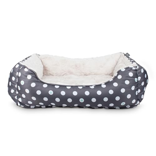 Fringe Studio Dot Paw Kuschelbett, rechteckig, mittelgroß, 63,5 x 53,3 cm, Poly-Füllung mit Kunstfell-Innenseite, maschinenwaschbar Fringe Studio Dot Paw Kuschelbett, rechteckig, mittelgroß, 63,5 x 53,3 cm, Poly-Füllung mit Kunstfell-Innenseite, maschinenwaschbar von Fringe