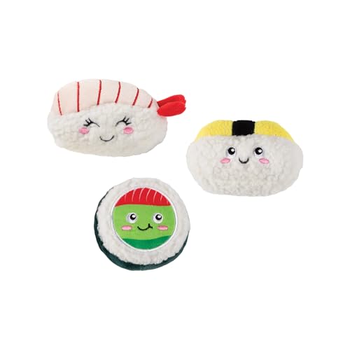 Fringe Studio Plush Dog Toy, 3 Pieces Set, Rice to Meet You, Pet Shop Collection (662178) von Fringe