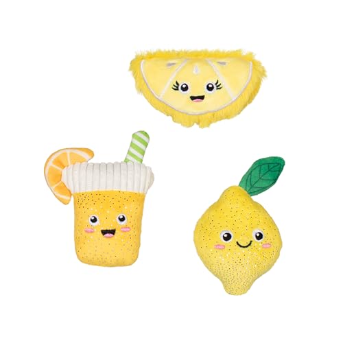 Fringe Studio Plush Dog Toy, 3 Pieces Set, Sour You Doing?, Pet Shop Collection (662169) von Fringe
