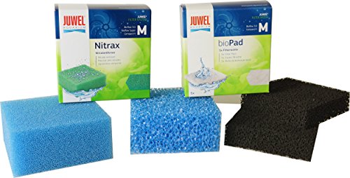 Friscer, Schwammfilter-Set für alle Juwel-Bioflow-Innenfiltersystem, Filterwatte, Filterschwämme, Aktivkohle, Nitrax von Friscer