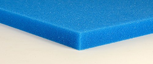 Friscer Filterschaumstoff Filterschwamm Filterschaum - 50 x 50 cm blau 3 cm PPI 30 fein von Friscer