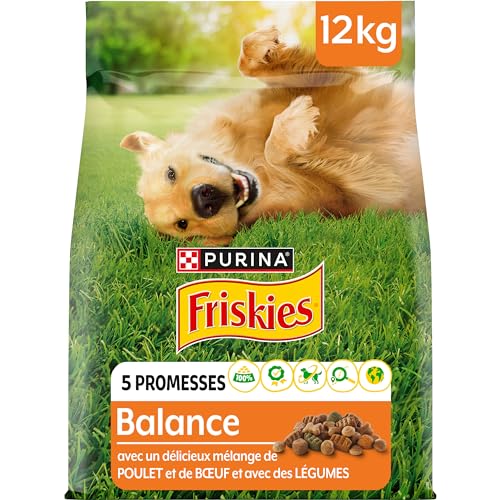 FRISKIES Trockenfutter für Hunde, Waage, Huhn, Gemüse, 12 kg FRISKIES Trockenfutter für Hunde, Waage, Huhn, Gemüse, 12 kg von Friskies