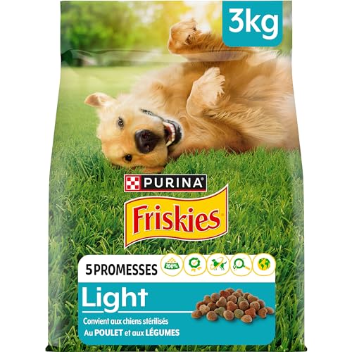 FRISKIES Trockenfutter für Hunde, leicht, Huhn, Gemüse, 3 kg FRISKIES Trockenfutter für Hunde, leicht, Huhn, Gemüse, 3 kg von Friskies