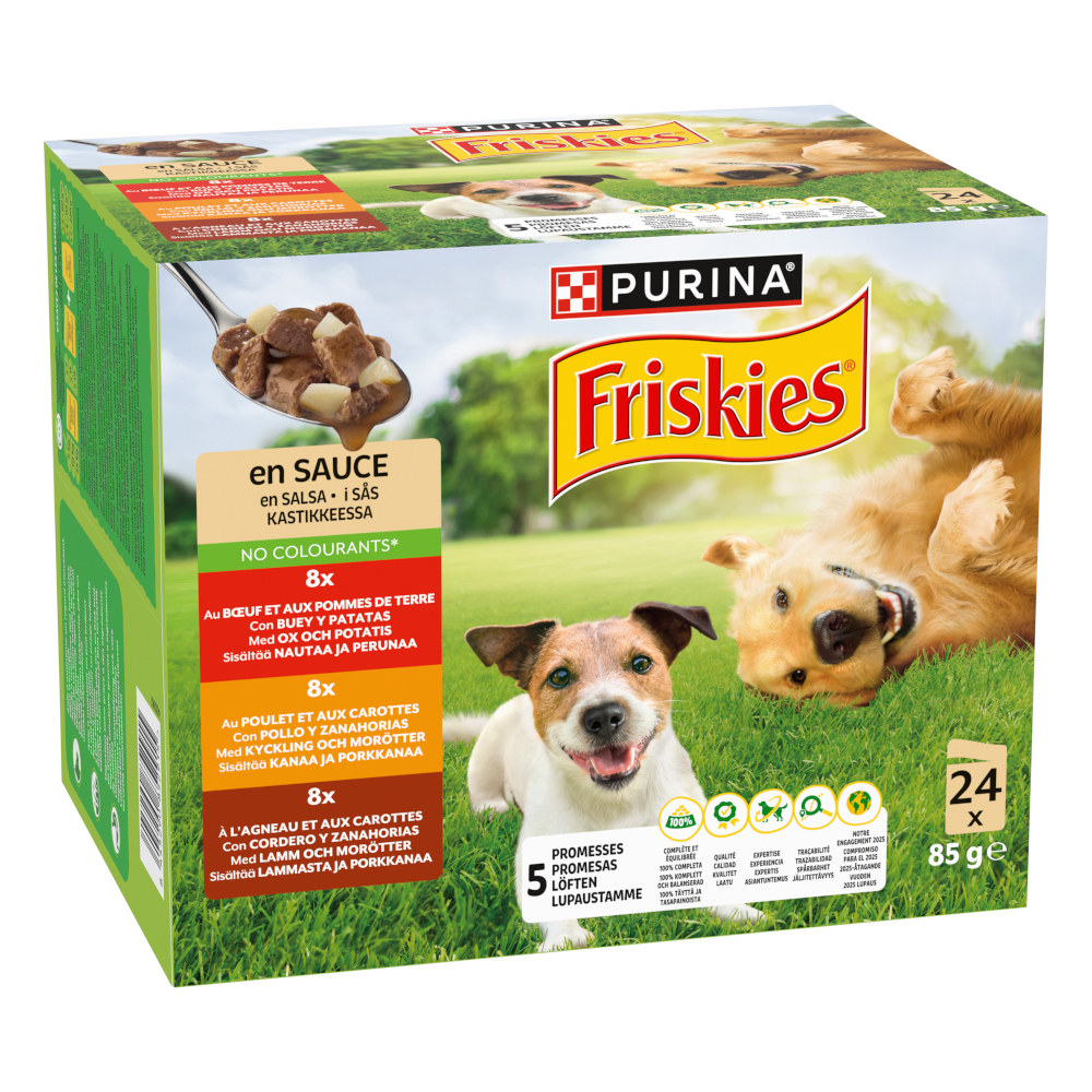 Friskies Adult in Sauce mit Rind, Huhn und Lamm - 24 x 85 g von Friskies