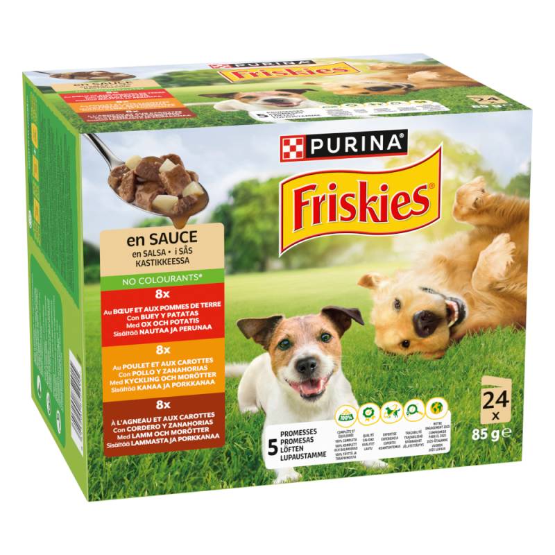 Friskies Adult in Sauce mit Rind, Huhn und Lamm - 24 x 85 g von Friskies