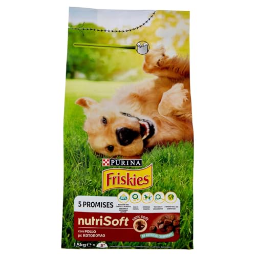 Friskies Nutrisoft Trockenfutter für Hunde, Huhn, 1,5 kg von Friskies