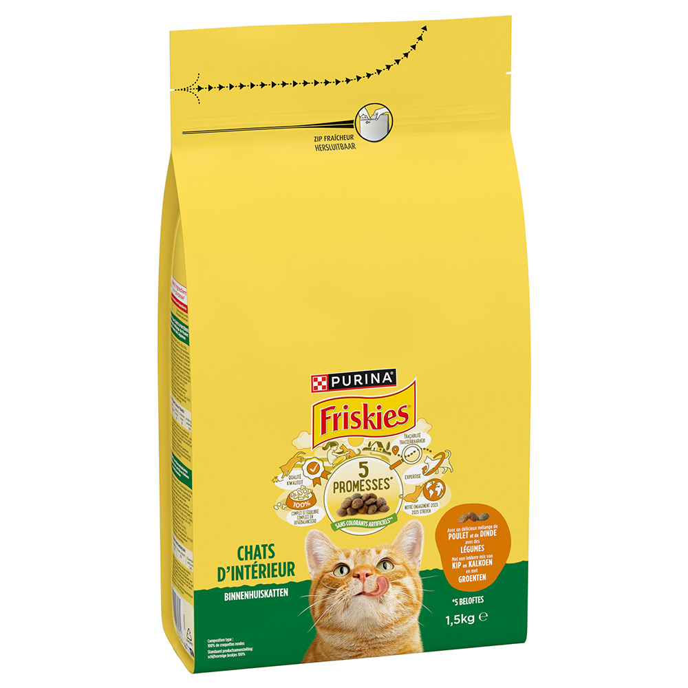 PURINA FRISKIES Indoor Katze mit Huhn, Truthahn und Gemüse - 1,5 kg PURINA FRISKIES Indoor Katze mit Huhn, Truthahn und Gemüse - 1,5 kg von Friskies