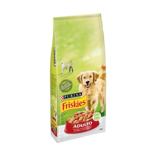 PURINA FRISKIES Trockenfutter für ausgewachsene Hunde mit Rindfleisch, Getreide und Gemüse hinzugefügt 15 kg PURINA FRISKIES Trockenfutter für ausgewachsene Hunde mit Rindfleisch, Getreide und Gemüse hinzugefügt 15 kg von Friskies