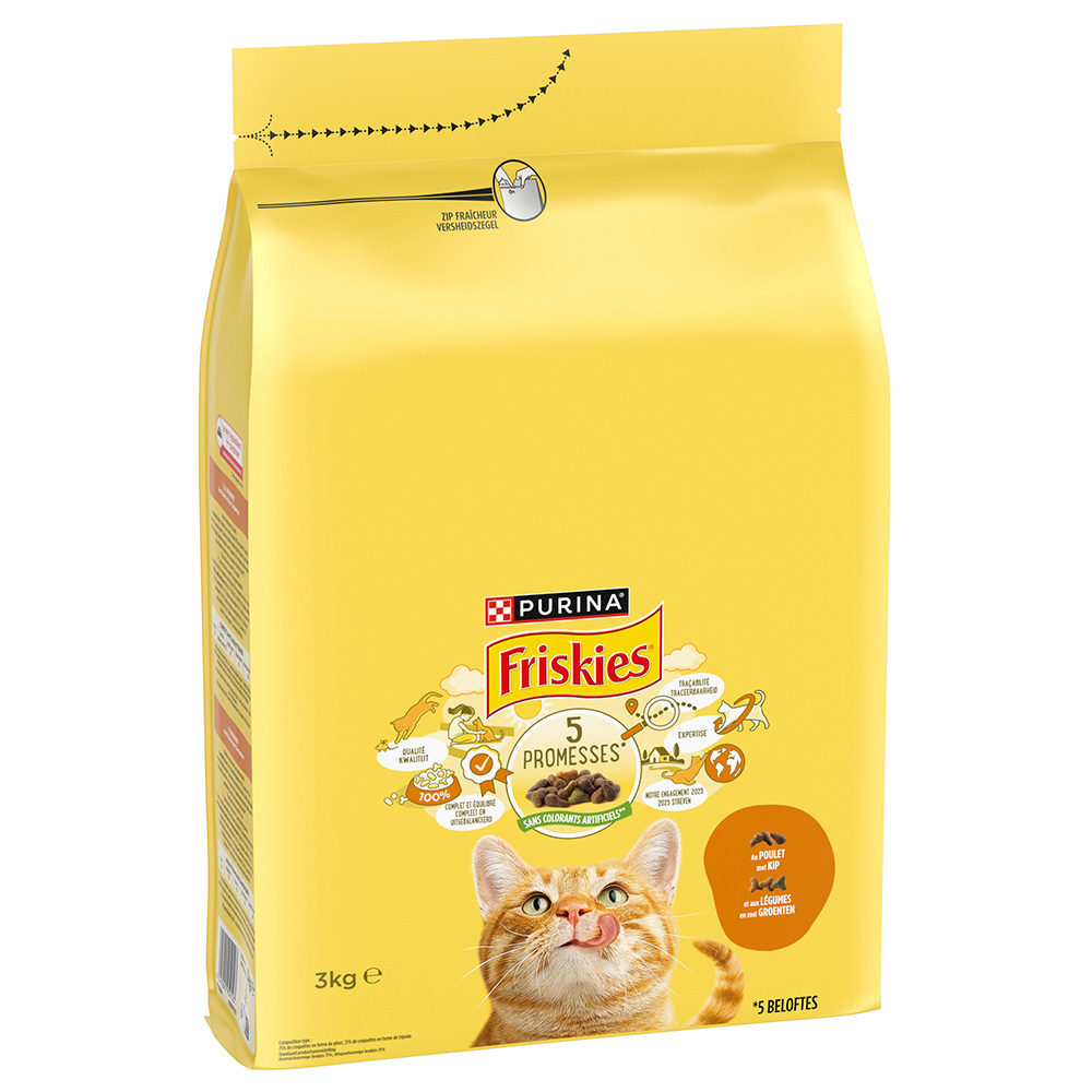 PURINA Friskies Adult Katze mit Huhn und Gemüse - 3 kg PURINA Friskies Adult Katze mit Huhn und Gemüse - 3 kg von Friskies