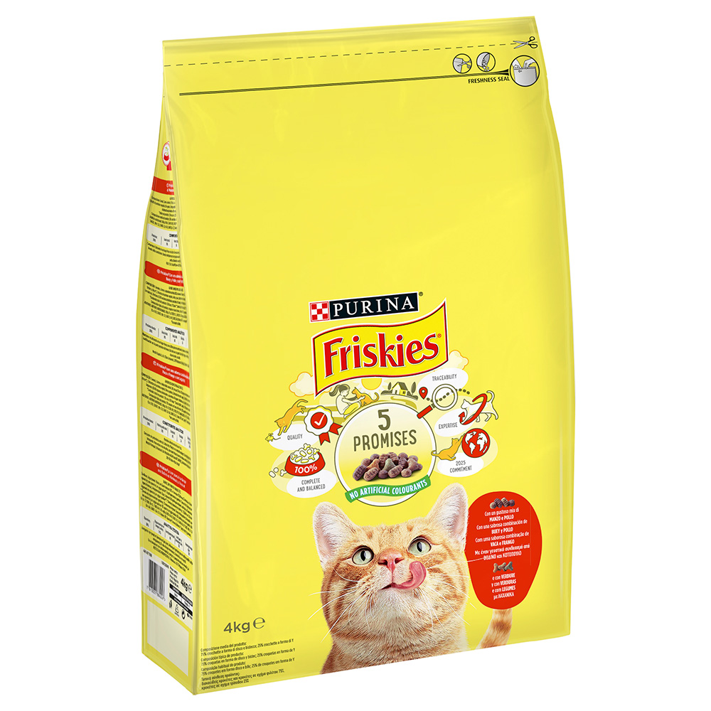 PURINA Friskies Katze mit Rind, Huhn und Gemüse - 1,5 kg PURINA Friskies Katze mit Rind, Huhn und Gemüse - 1,5 kg von Friskies