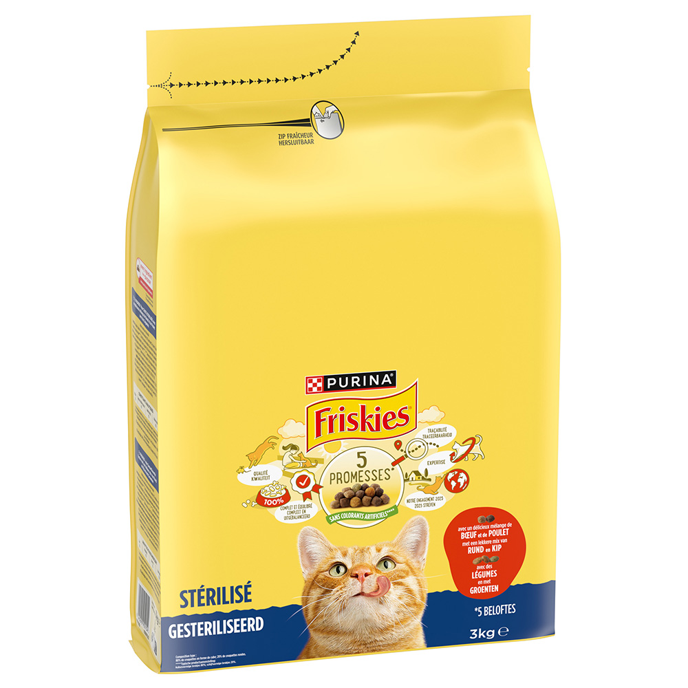 PURINA Friskies Sterilized Katze mit Rind, Huhn und Gemüse - 3 kg PURINA Friskies Sterilized Katze mit Rind, Huhn und Gemüse - 3 kg von Friskies