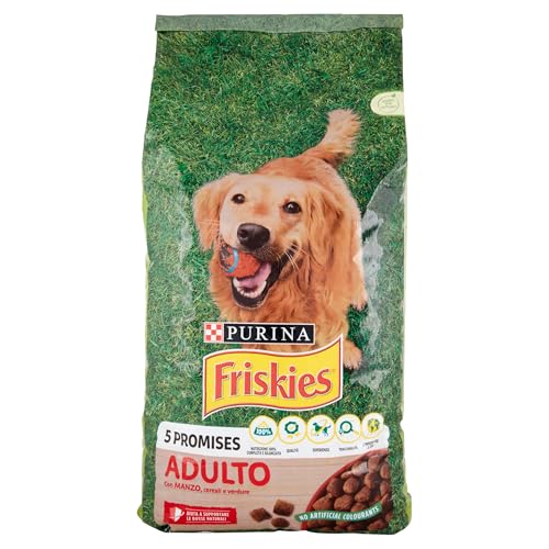 Purina Friskies Hundekroketten für Erwachsene, mit Rind, Getreide und Gemüse, 12 kg von Friskies