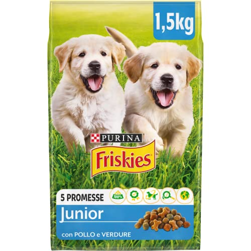Purina Friskies Junior Hundekroketten mit Huhn, Gemüse und Milch, 6 Packungen à 1,5 kg von Friskies