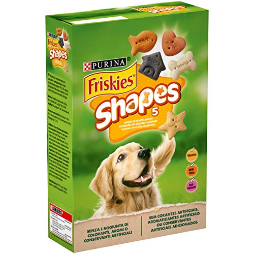 Purina Friskies Shapes Hundekekse mit Zusatz von Vitaminen, 8 Packungen à 400 g von Friskies