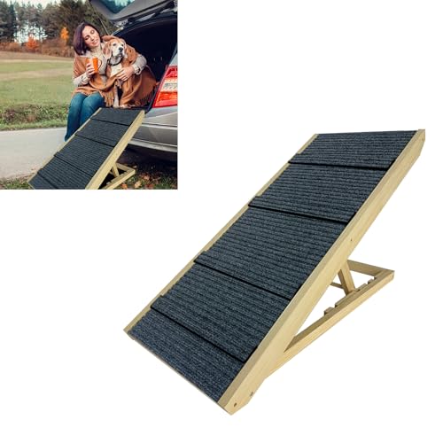 Froadp 100x40x60cm Klappbare Treppen für Hunde aus Filz & Kiefernholz Hunderampe Faltbare Hundetreppe rutschfeste Haustier Rampe Haustiertreppe Tragkraft bis 100KG Hundeleiter für Brett Balkon Sofa Froadp 100x40x60cm Klappbare Treppen für Hunde aus Filz & Kiefernholz Hunderampe Faltbare Hundetreppe rutschfeste Haustier Rampe Haustiertreppe Tragkraft bis 100KG Hundeleiter für Brett Balkon Sofa von Froadp