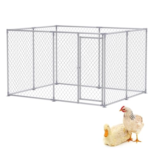 Froadp Hühnerstall 250x200x150cm Outdoor Hühnerkäfig mit Abschließbarer Tür Hühnergehege aus Verzinkter Stahl Freilaufgehege Hühnerauslauf für Hühner Geflügel Froadp Hühnerstall 250x200x150cm Outdoor Hühnerkäfig mit Abschließbarer Tür Hühnergehege aus Verzinkter Stahl Freilaufgehege Hühnerauslauf für Hühner Geflügel von Froadp
