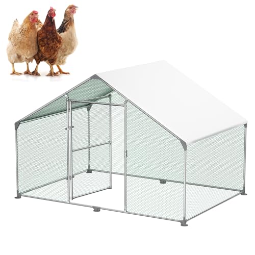 Froadp Hühnerstall Voliere Outdoor Große Freilaufgehege Hühner mit PE-Sonnenschutzhülle Hühnerkäfig Hühnergehege Freilaufgehege mit Verzinktem Stahlrahmen für Kaninchen Hühner Geflügelzucht (3x2x2m) Froadp Hühnerstall Voliere Outdoor Große Freilaufgehege Hühner mit PE-Sonnenschutzhülle Hühnerkäfig Hühnergehege Freilaufgehege mit Verzinktem Stahlrahmen für Kaninchen Hühner Geflügelzucht (3x2x2m) von Froadp