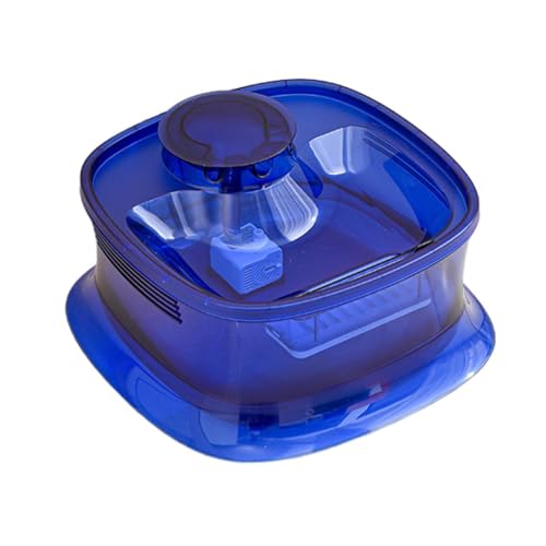 Frogued 5L Haustier-Wasserspender für Katzen Hunde, Mehrschichtige Filtration USB Angetrieben Geräuscharm, Abnehmbarer Haustier-Wasser-Feeder-Spender mit großer Kapazität Wasserdicht Blau von Frogued