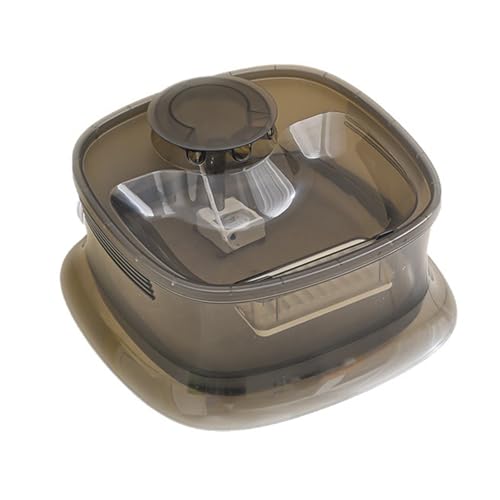 Frogued 5L Haustier-Wasserspender für Katzen Hunde, Mehrschichtige Filtration USB Angetrieben Geräuscharm, Abnehmbarer Haustier-Wasser-Feeder-Spender mit großer Kapazität Wasserdicht Grau von Frogued