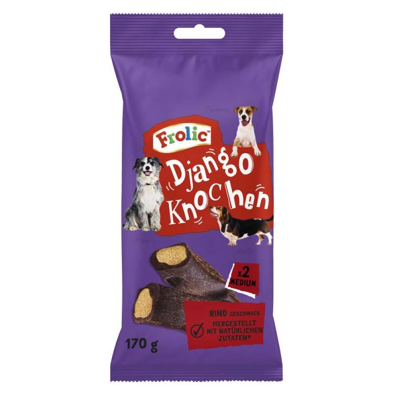 Frolic Django Knochen für mittelgroße Hunde - mit Rind: 12 x 2 Stück von Frolic