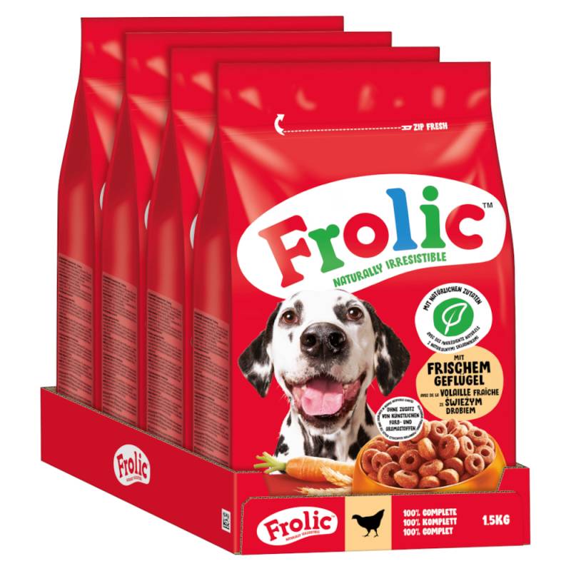Frolic Geflügel, Gemüse + Reis - 6 kg (4 x 1,5 kg) von Frolic