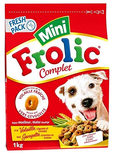 Frolic Komplette Mini-Kroketten Hunde Geflügel Lã © Gumes Cã © Ã © Ales 1 Kilogramm (Satz 4) 1 von Frolic