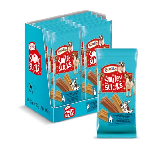Frolic Smiley Zahnstocher für Hunde, 10 Beutel x 175 g von Frolic