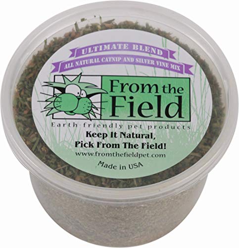 From The Field Ultimate Blend Katzenminze und Silberranke, Premium-Katzenminze aus den USA für Spielzeug und Spielzeit, frisch, potent, ungiftig, umweltfreundlich, sicher für Kätzchen und Katzen, From The Field Ultimate Blend Katzenminze und Silberranke, Premium-Katzenminze aus den USA für Spielzeug und Spielzeit, frisch, potent, ungiftig, umweltfreundlich, sicher für Kätzchen und Katzen, von From The Field