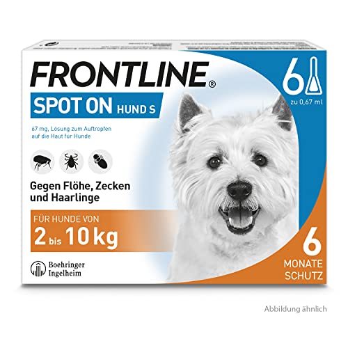 FRONTLINE SPOT ON gegen Zecken und Flöhe bei Hunden 6 Stk. (2-10kg) von Frontline