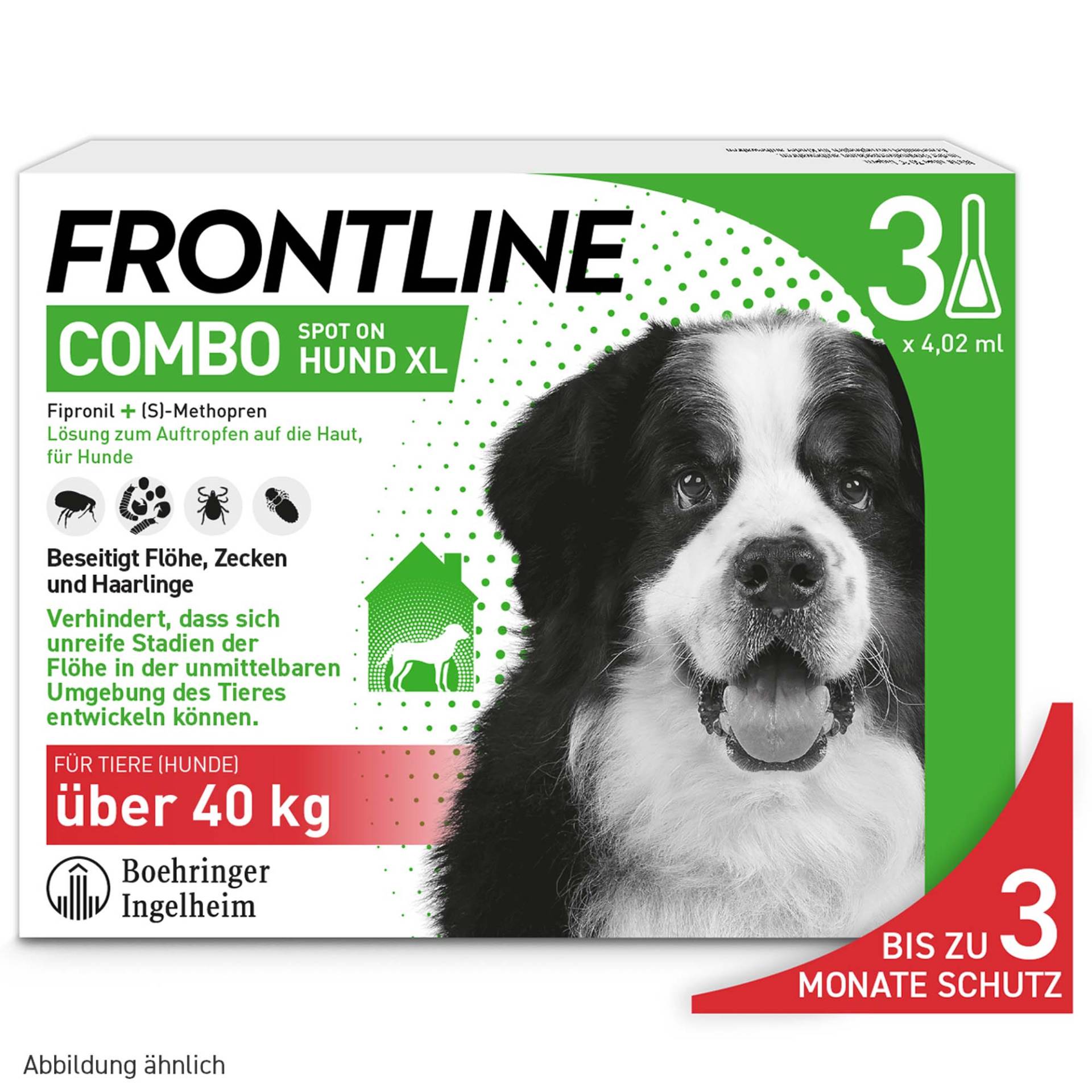Frontline® Combo Spot-on Hund XL ( ab 40 kg) - 2 x 3 Pipetten x 4,02 ml von Frontline
